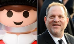 This means war … a Playmobil figure and film producer Harvey Weinstein.