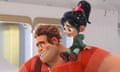 This image released by Disney shows characters, from left, eBay Elayne, voiced by Rebecca Wisocky, Ralph, voiced by John C. Reilly and Vanellope von Schweetz, voiced by Sarah Silverman in a scene from “Ralph Breaks the Internet.” On Thursday, Dec. 6, 2018, the film was nominated for a Golden Globe award for best animated feature. The 76th Golden Globe Awards will be held on Sunday, Jan. 6. (Disney via AP)