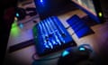 Illuminated computer keyboard