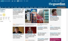 Guardian website