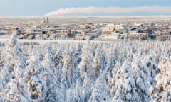 Frosty fog over Roveniemi, Lapland’s capital city.