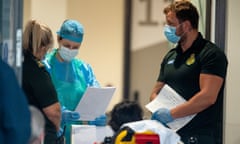 Medical staff in Aintree hospital, Liverpool