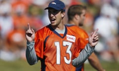 Trevor Siemian during his time with the Denver Broncos in 2016