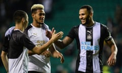 Key Magpies for the season: Jamaal Lascelles, with Miguel Almirón and Joelinton.