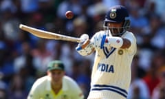 Ajinkya Rahane plays a shot