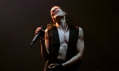 Touched by angels … Christine and the Queens during the Meltdown festival at the Royal Festival Hall, London.