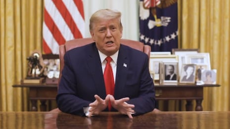 Donald Trump releases video statement after being impeached for historic second time