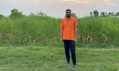Usman Siddique back at home in Gujrat, Pakistan. 