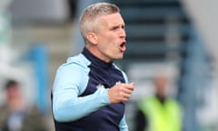 Steve Morison on the touchline during Cardiff’s defeat at Huddersfield