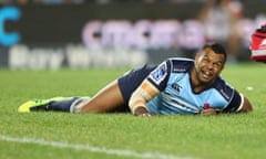 Kurtley Beale tore his patella tendon during the Waratahs’ Super Rugby win over the Bulls on Saturday night.