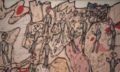 Detail from Lieu de Pèlerinage, 1975, by Jean Dubuffet