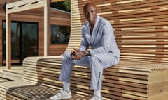 TOPANGA, CALIFORNIA - August 25, 2023: Seal, a British singer, songwriter and record producer, poses for a portrait at his home. (Photo by Philip Cheung for The Guardian)