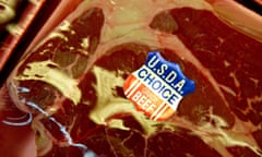 A USDA Choice Beef sticker is displayed on beef rump roast at a supermarket in Princeton, Illinois, on 1 April 2011.