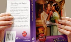 Woman reading Mills & Boon book