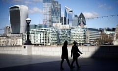 The City of London seen from the south bank of the Thames