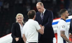 Prince William commiserates with Gareth Southgate after the Euro 2024 final