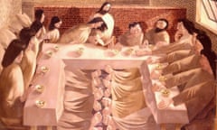 The Last Supper, 1920, with the naked feet and bony toes of the apostles