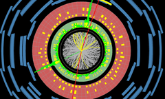 Higgs to 2e2μ candidate event recorded by ATLAS at the CERN LHC in 2017 (run=328263, event=953423990).