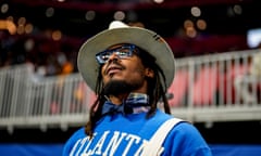 Cam Newton watches play between Howard and Florida A&M during the first half of a December game. A video surfaced on Sunday that appeared to show Newton being involved in a scuffle at a 7-on-7 youth football tournament in Atlanta.