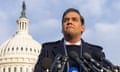 George Santos outside the US Capitol building in Washington DC on 30 November. 