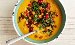 Yotam Ottolenghi’s chickpea and rainbow chard soup.