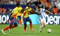 Argentina's Lionel Messi in action against Colombia in the first-half of the Copa América final