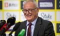 Claudio Ranieri in his first press conference as Watford head coach.