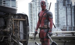 Ryan Reynolds<br>This image released by Twentieth Century Fox shows Ryan Reyonlds in a scene from the film, "Deadpool." (Joe Lederer/Twentieth Century Fox Film Corp. via AP)