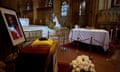 The coffin of Cardinal George Pell lays in state at St. Mary’s Cathedral in Sydney, Australia, February 1, 2023. Rick Rycroft/Pool via REUTERS