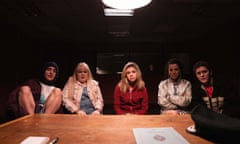 Whodunit? Louisa Clare Harland, Nicola Coughlan, Saoirse Monica Jackson, Jamie-Lee O'Donnell and Dylan Llewellyn in the third season of Derry Girls.