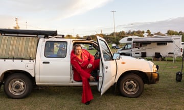 Man at the Elvis rugby match during the 2022 Parkes Elvis festival