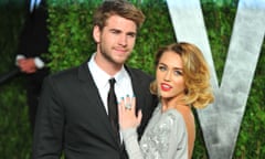 Cyrus and Hemsworth, who have separated after less than a year of marriage, seen here in 2012. 
