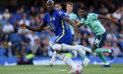 Romelu Lukaku on the ball for Chelsea