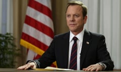 The man with the nuclear codes ... Kiefer Sutherland as Tom Kirkman in Designated Survivor.