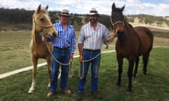 Simon Hicks lives with partner Greg May outside the northern NSW town of Tenterfield where they have an Australian stock horse stud and a pizza shop in town. 
