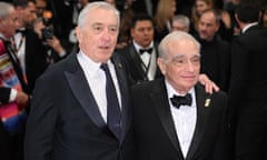 Robert De Niro and Martin Scorsese attending the premiere for Killers of the Flower Moon