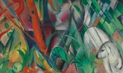 In the Rain by Franz Marc, 1912.