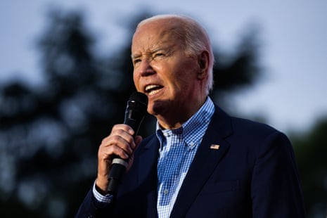 a man speaks into a microphone