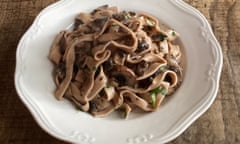 Rachel Roddy's chestnut pasta with mushroom.