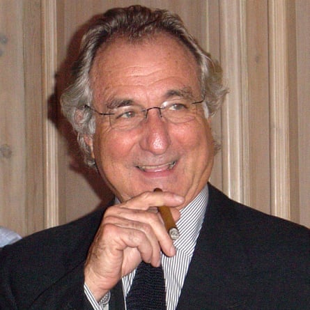 Bernard Madoff at the Christmas party at the London offices of Madoff Securities International in 2003.