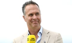 England v New Zealand - Third LV= Insurance Test Match: Day Five<br>LEEDS, ENGLAND - JUNE 27: BBC commentator Michael Vaughan during day five of the Third LV= Insurance Test Match between England and New Zealand at Headingley on June 27, 2022 in Leeds, England. (Photo by Gareth Copley/Getty Images)