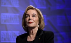 ABC chair Ita Buttrose addresses the National Press Club in 2021