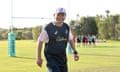 Eddie Jones, all smiles, presides over a Wallabies training session