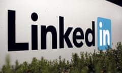 The logo for LinkedIn Corporation is shown in Mountain View, California, U.S. February 6, 2013. REUTERS/Robert Galbraith/File Photo