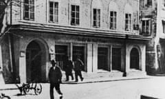 The house in Braunau-am-Inn, Austria, where Adolf Hitler was born, circa 1940. 