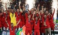 Portugal celebrate winning the 2019 Nations League