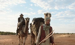A still from the 2020 Australian film, The Furnace, directed by Roderick MacKay and starring Ahmed Malek and David Wenham. Hanif & Mal journey