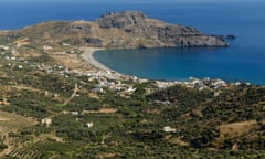Aerial view of Crete