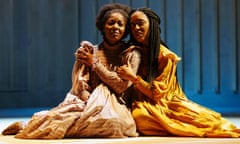 T’Shan Williams (Celie) and Danielle Fiamanya (Nettie) in The Color Purple.