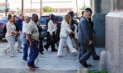 Family of Will Smith arrive to Orleans Parish criminal district court ahead of the Cardell Hayes’ sentencing in the killing of former New Orleans Saints player Will Smith on Thursday.